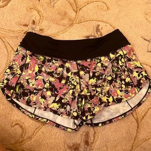Lululemon speed up shorts - sold out pattern